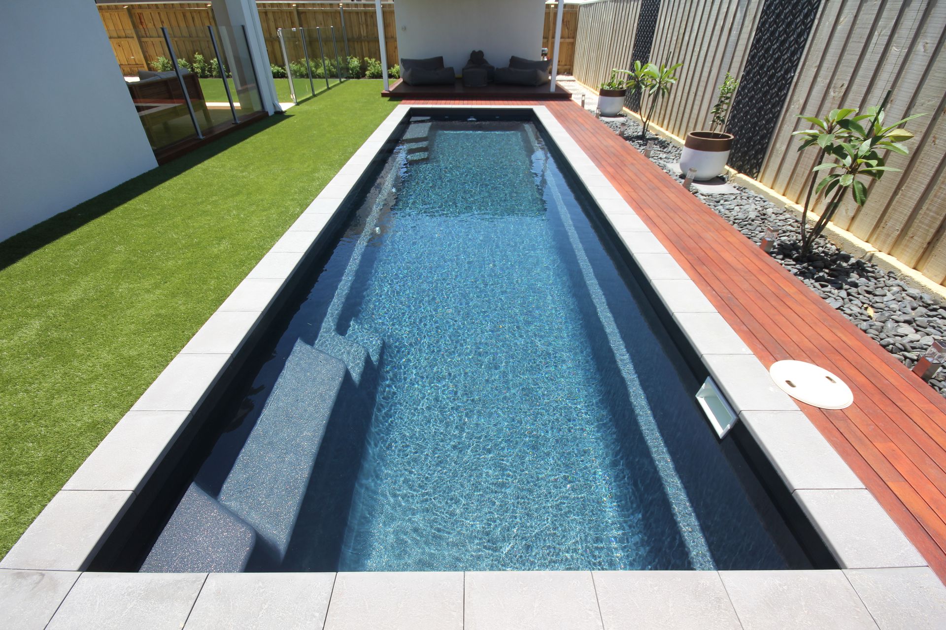 Primo Bluesteel Pool — Pools By Design in Warana, QLD