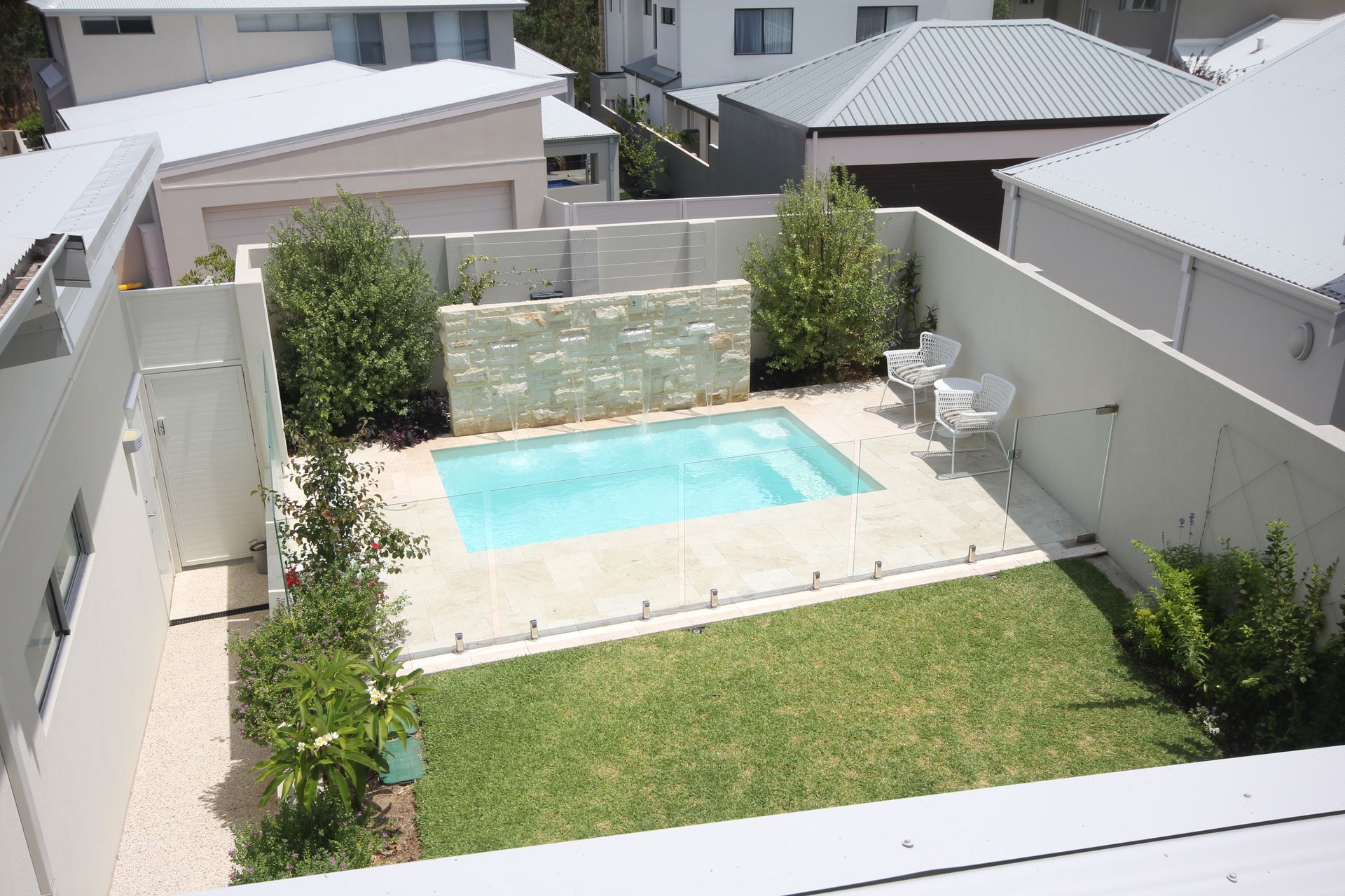 Serenity Sky Blue Pool — Pools By Design in Warana, QLD