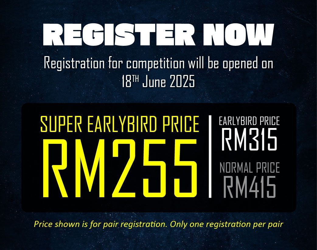 A sign that says register now registration for competition will be opened on 18th june 2025