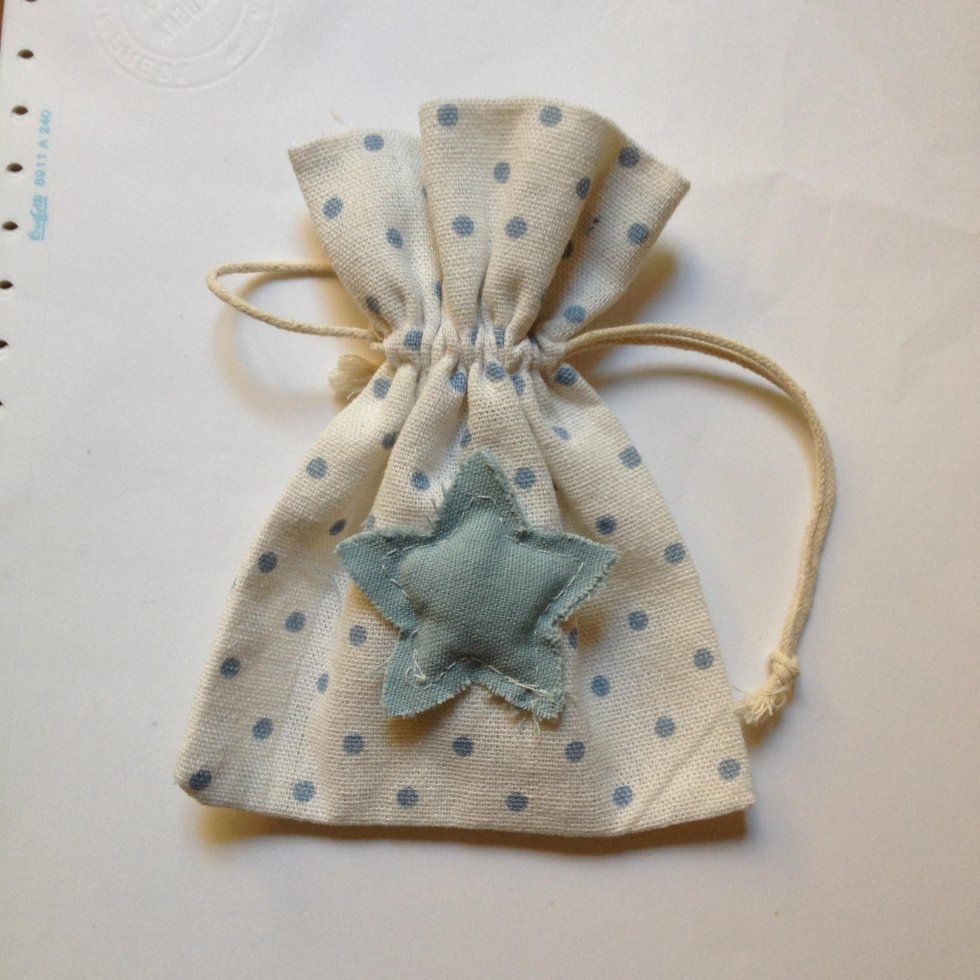 Bomboniera con stella azzurra