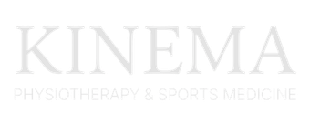 KINEMA logo in white with the tagline “PROSTHETIC & SPORTS MEDICINE” beneath it.