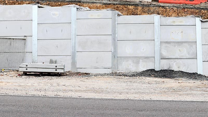 Concrete Panel Retaining Wall