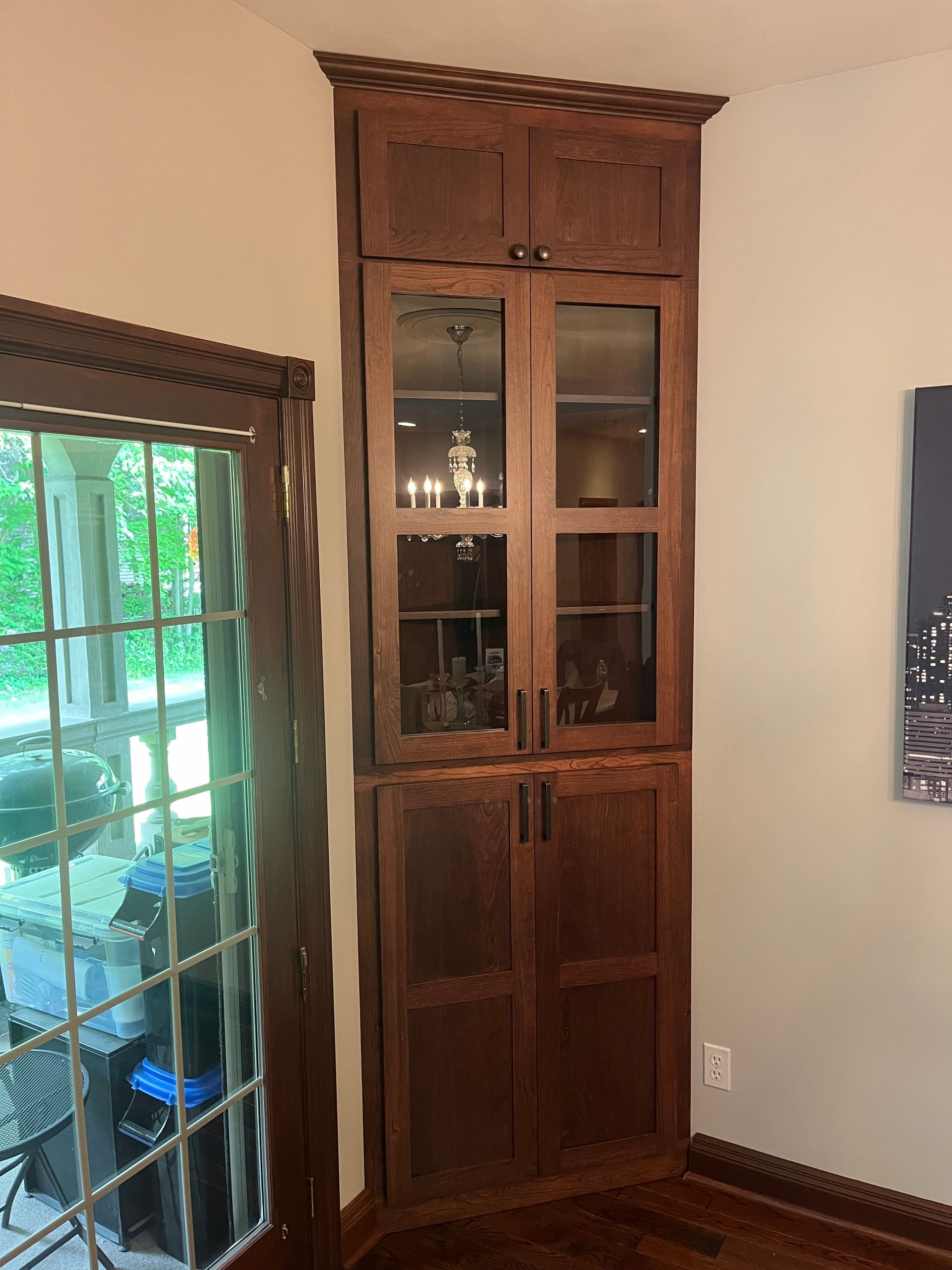 Cherry Corner Cabinet