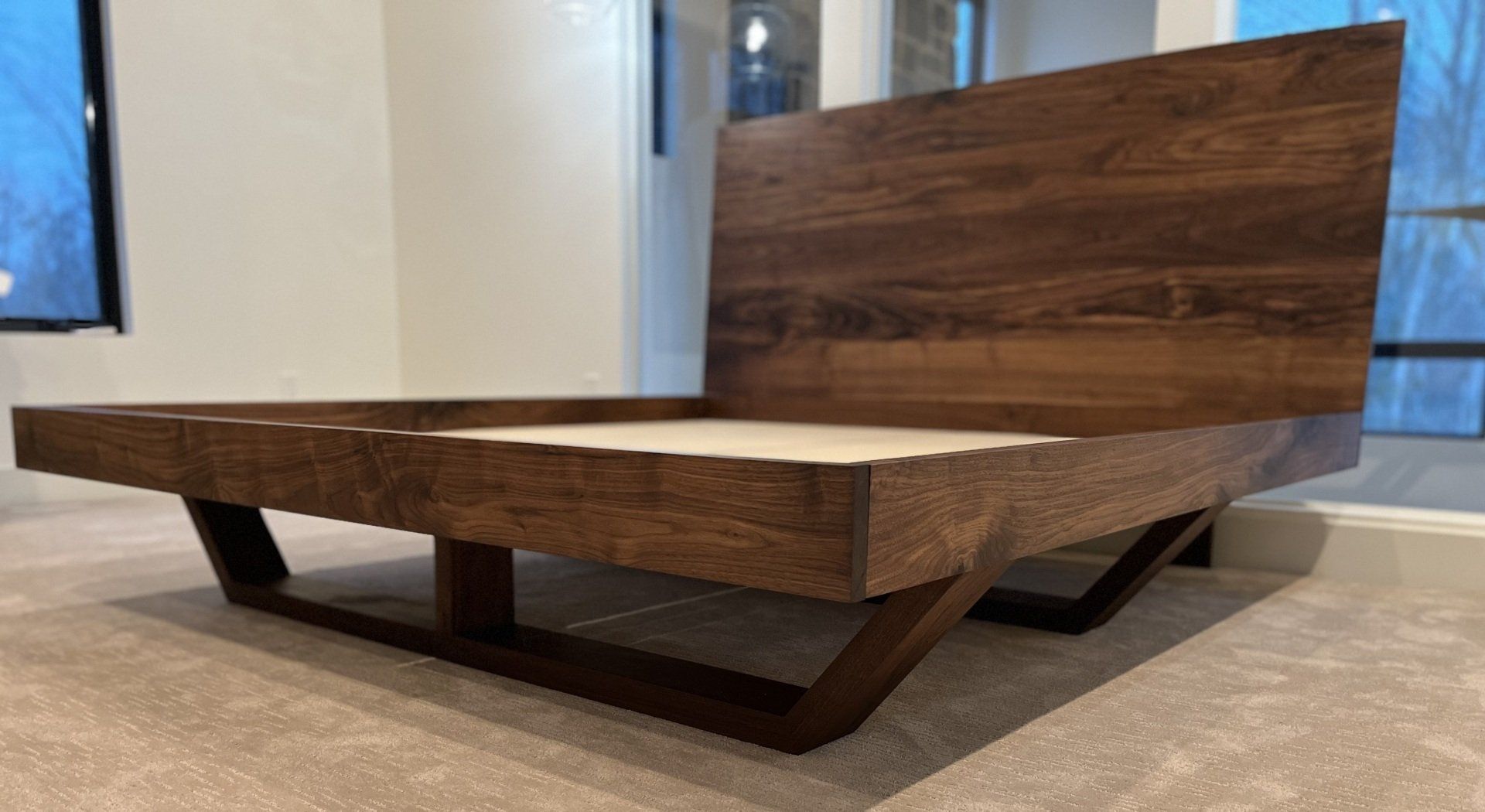 Walnut Floating Bed