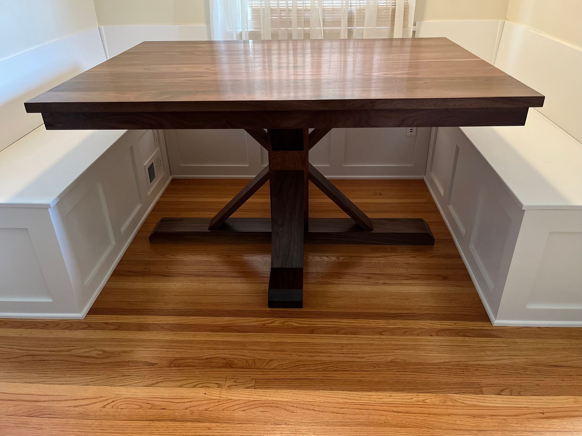 Walnut Pedestal Table