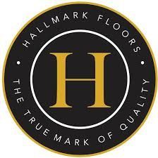 Logo for Hallmark Floors, a gold 