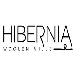 Hibernia Woolen Mills logo. Black text on white background.