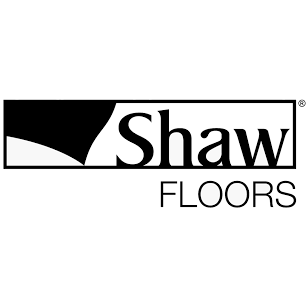 Shaw Floors logo: Black text 