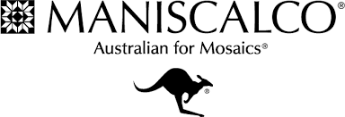 Logo of Maniscalco: text above silhouetted kangaroo; 