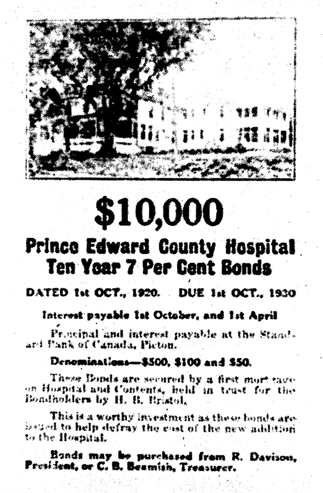 Hospital Bond Announcement