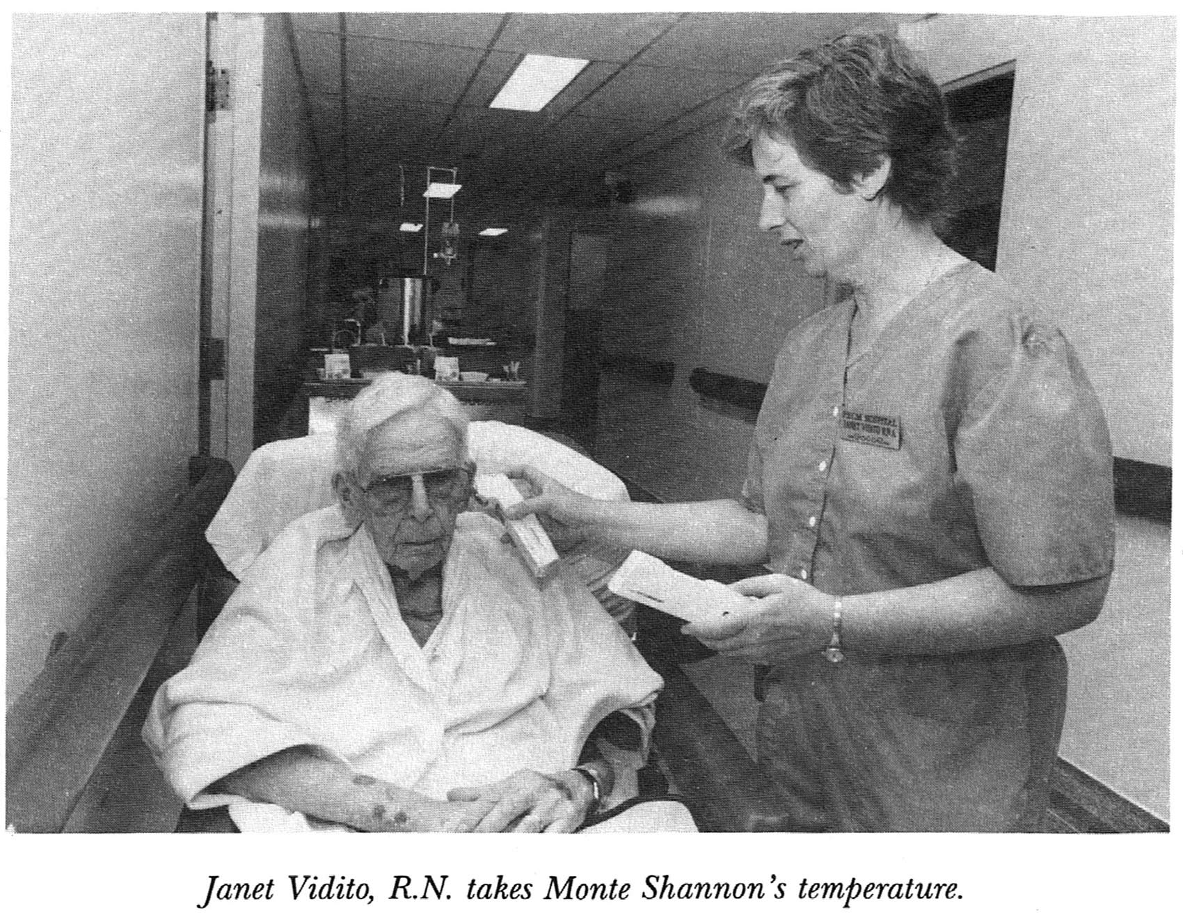 Janet Vidito RN with Patient