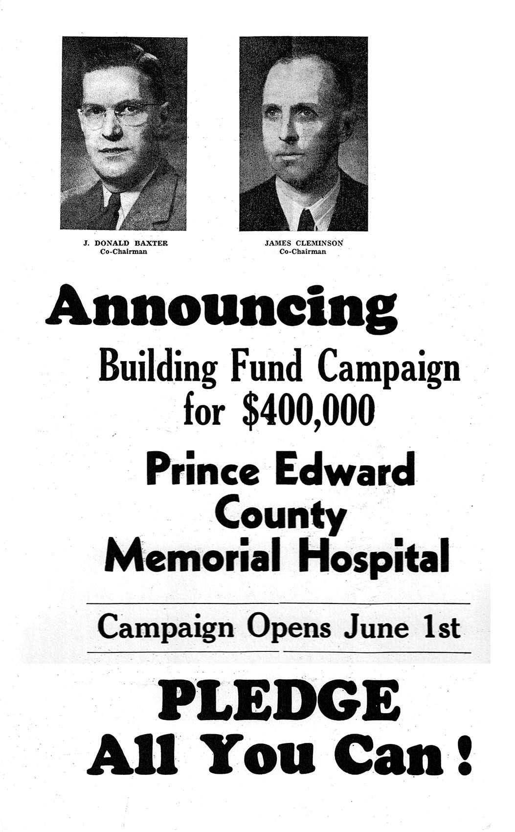 Hospital Funding Campaign Announcement