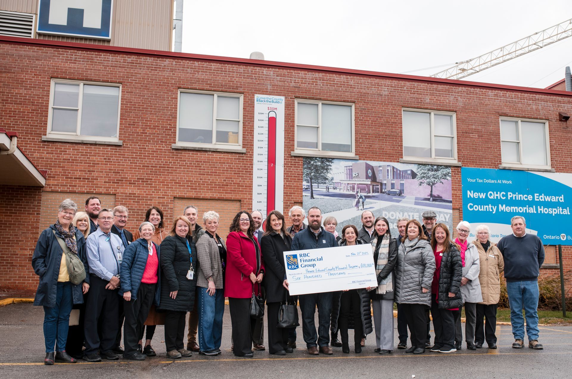 RBC Foundation Invests $600,000 in New Hospital for Prince Edward County