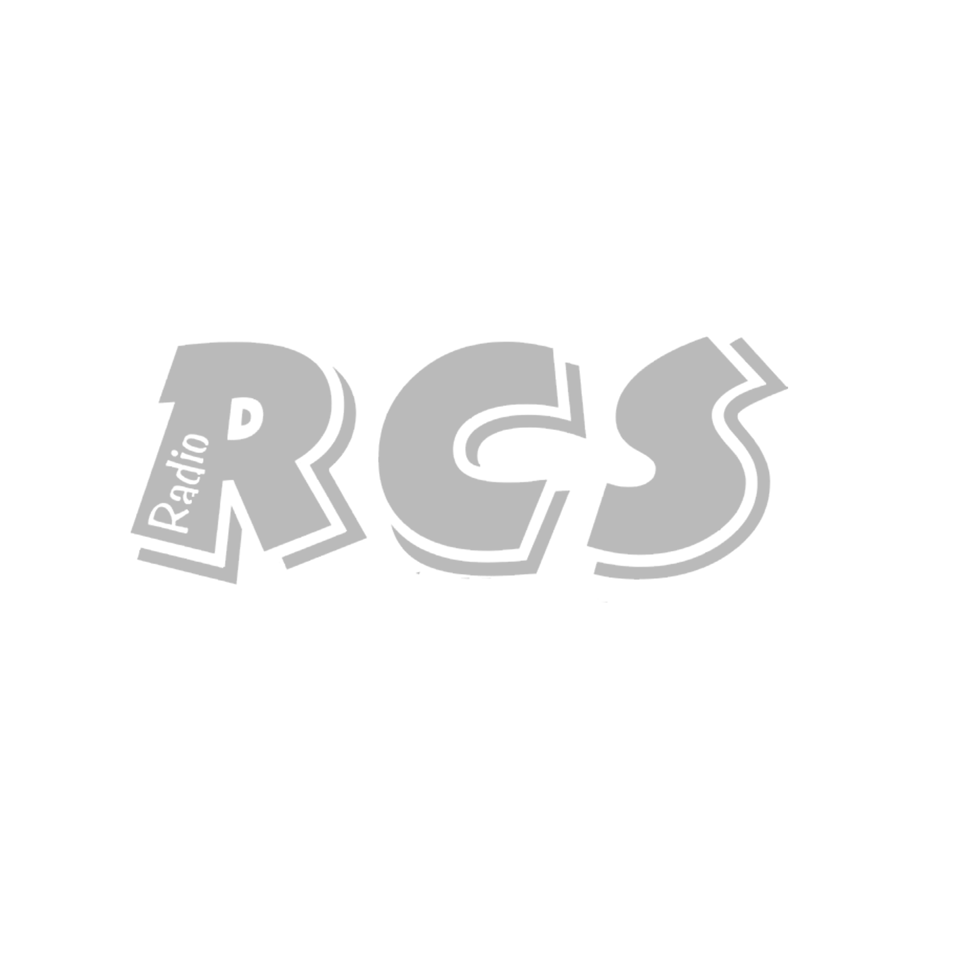 Un logo grigio per radiocomandi su sfondo bianco