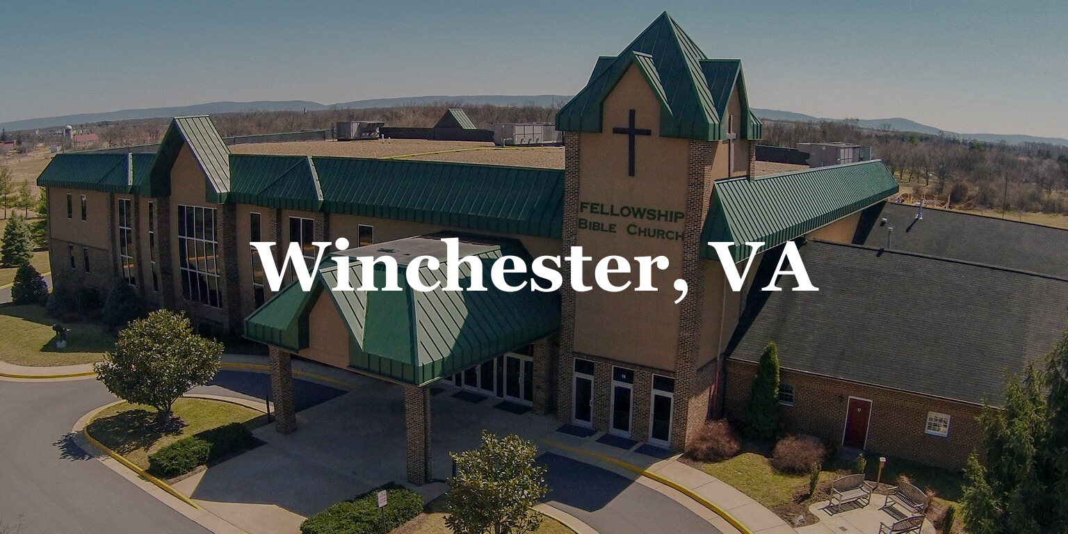 An aerial view of a church in winchester va