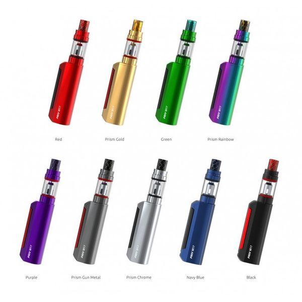 A bunch of different colored electronic cigarettes are lined up on a white background