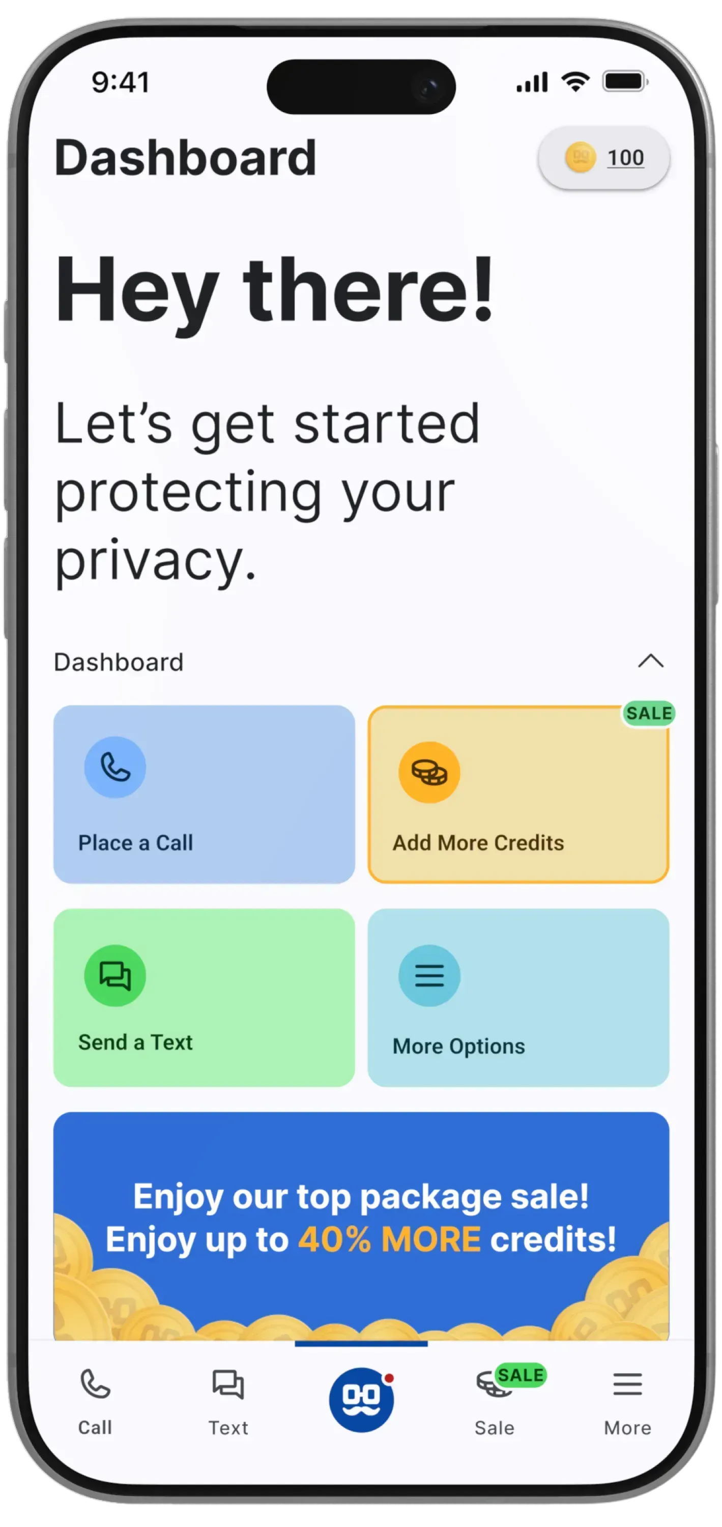 Call and Text from a virtual number