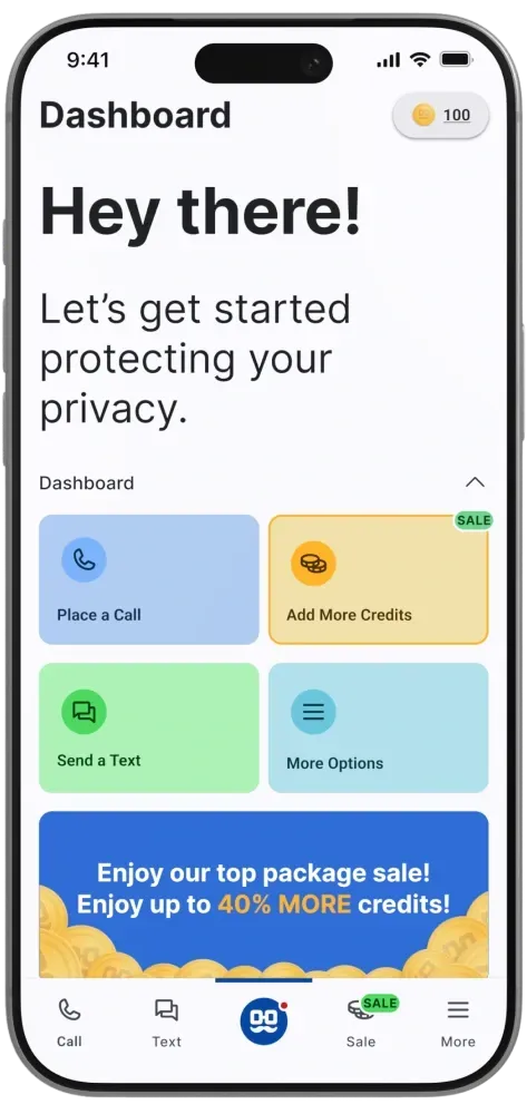 Call and Text from a virtual number
