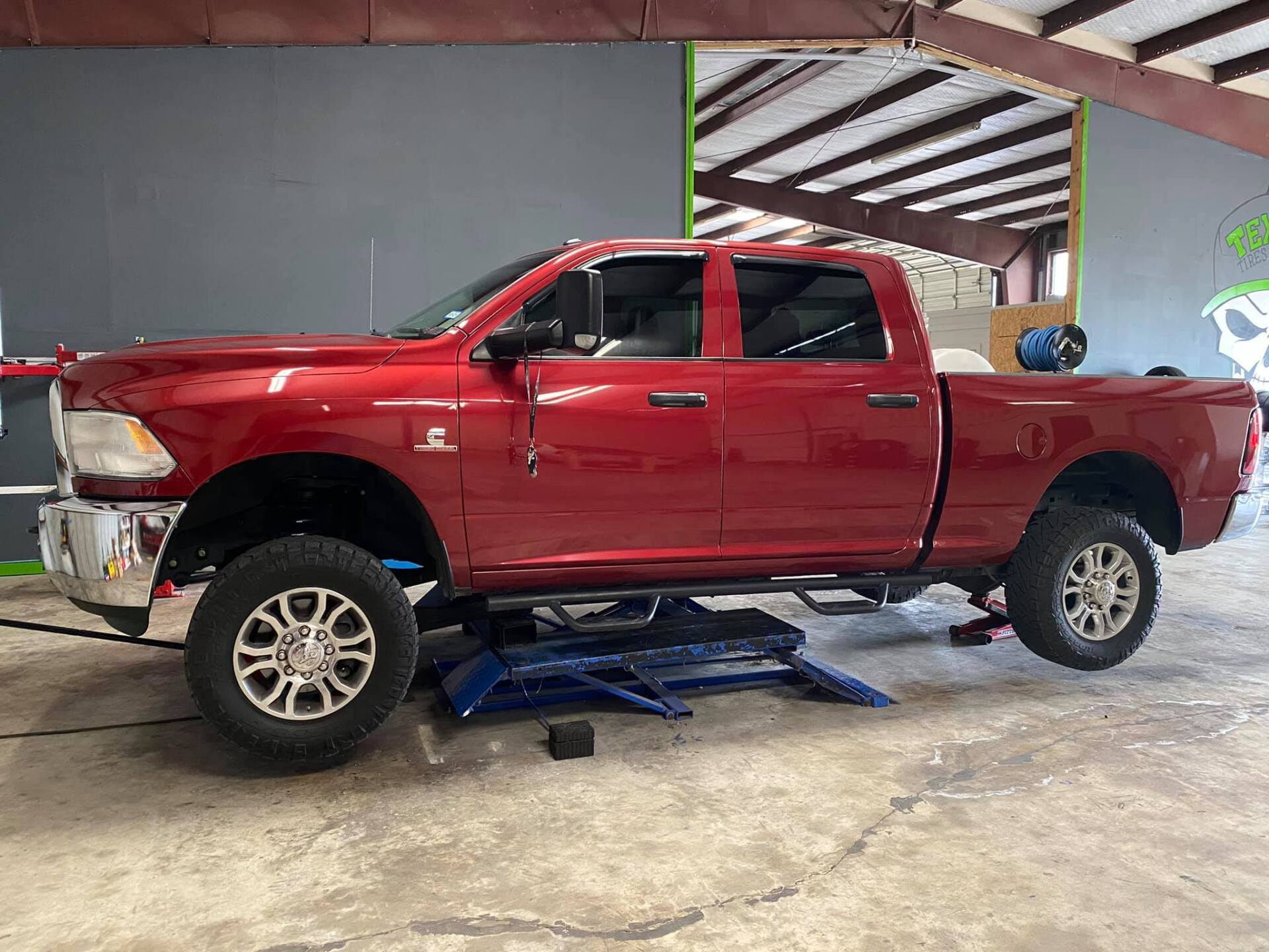 red truck stock wheels