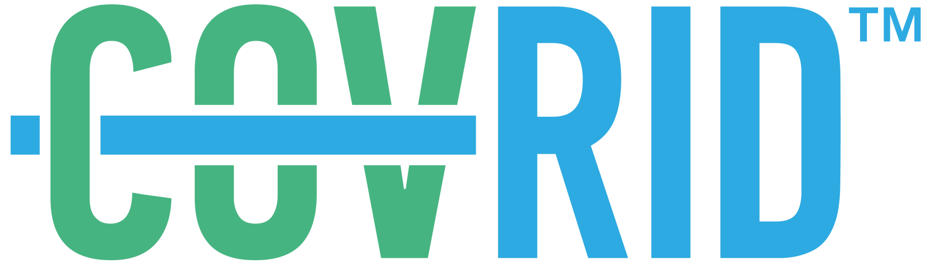 Green and Blue COV-RID logo for Multi Purpose Surface Wipes