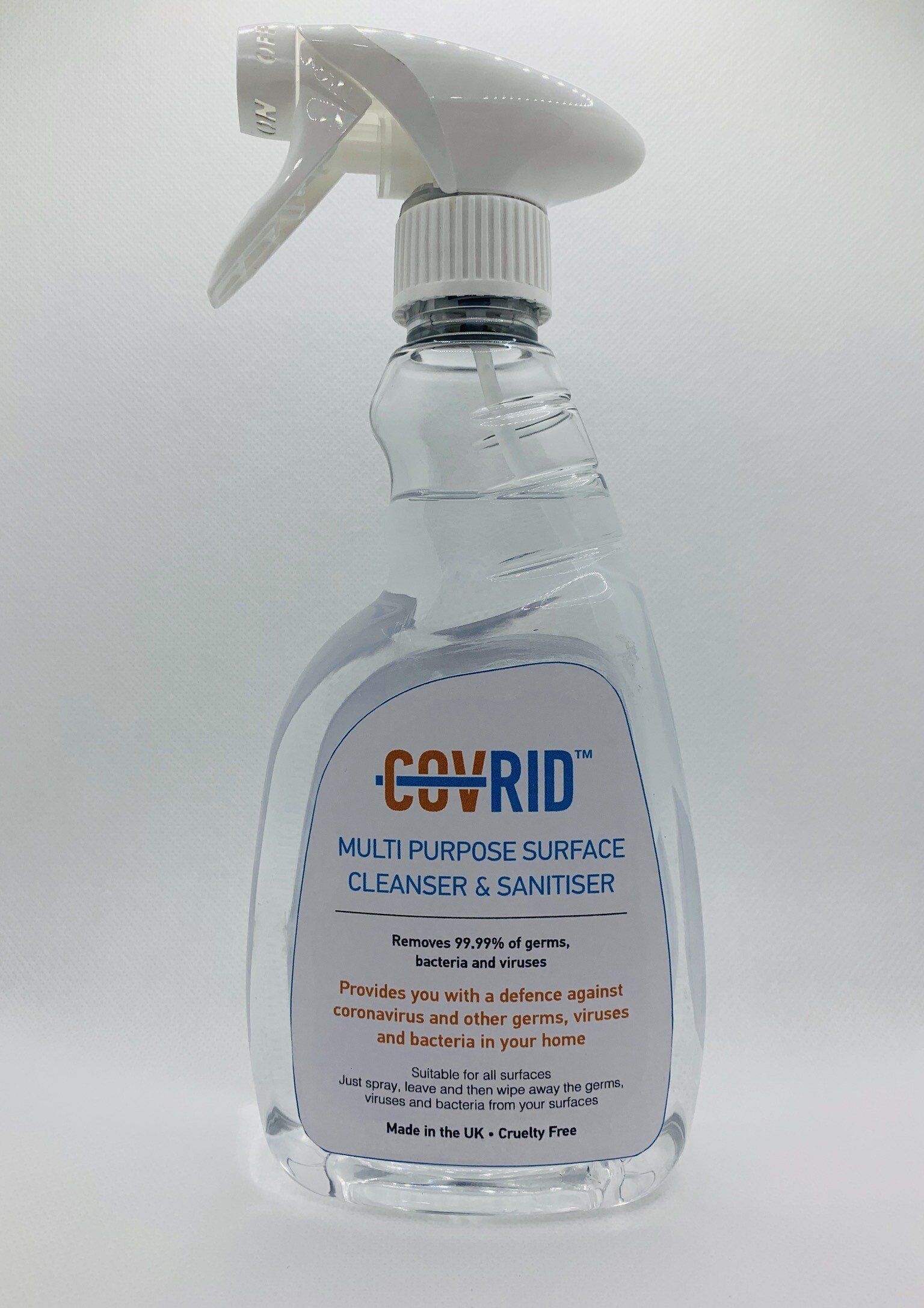 COV-RID Multi Purpose Surface cleanser and sanitiser 500ml Bottle