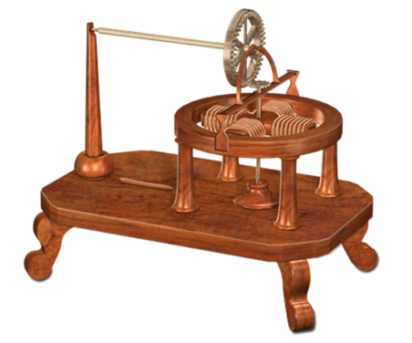 In 1834 Thomas Davenport and his wife Emily Davenport developed the battery-powered electric motor.