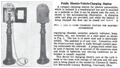 General Motors set up the first public charging station 