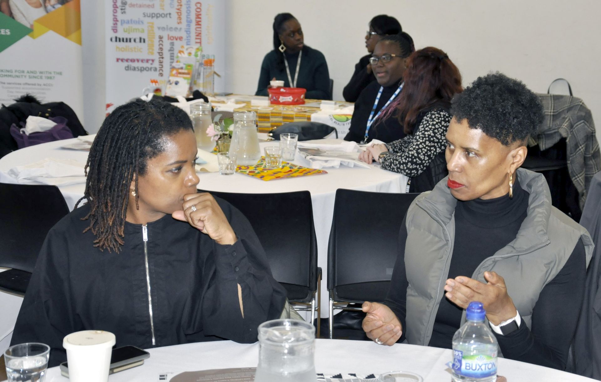 Delegates in discussions and debates