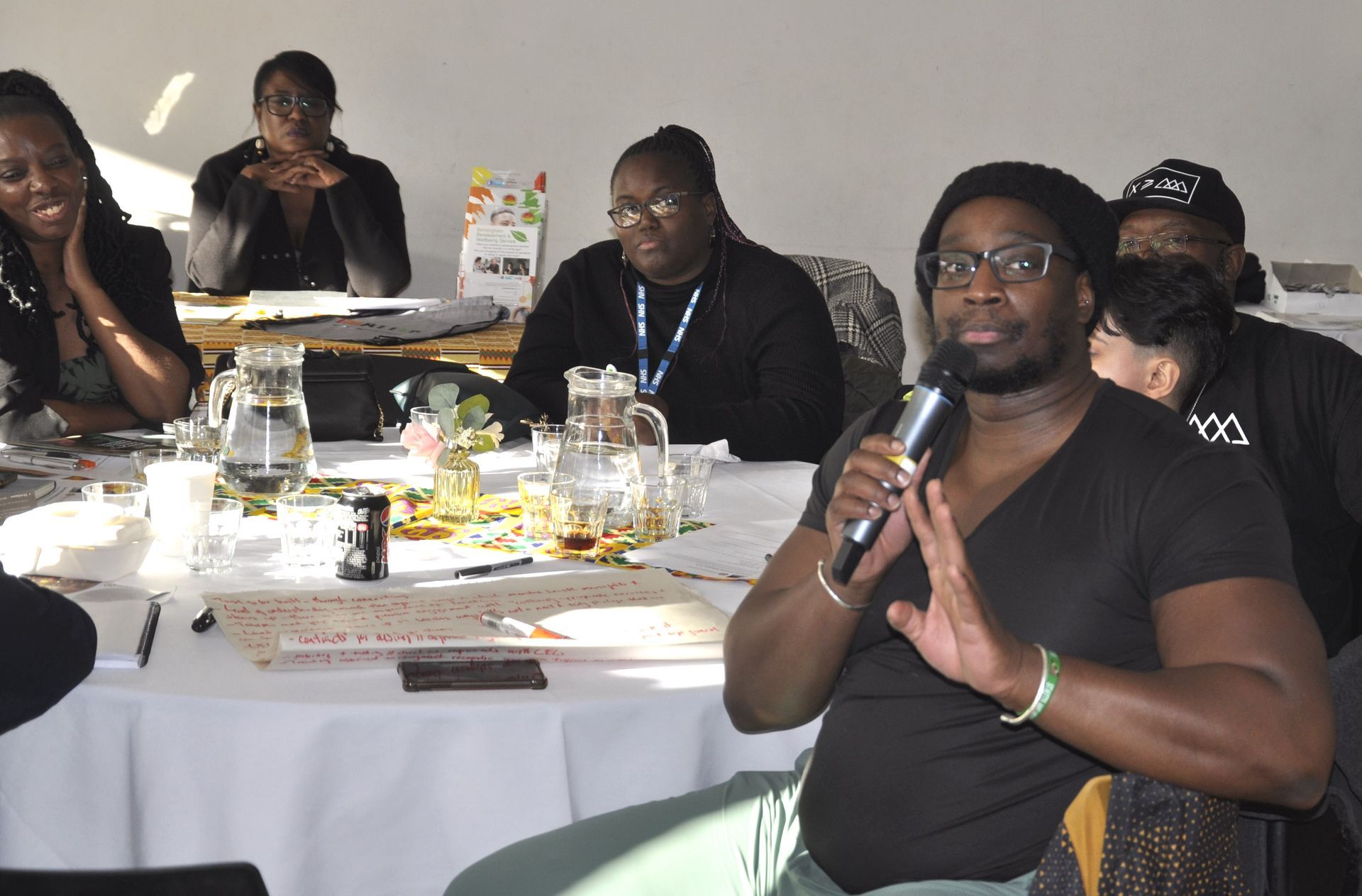 Delegates in discussions and debates