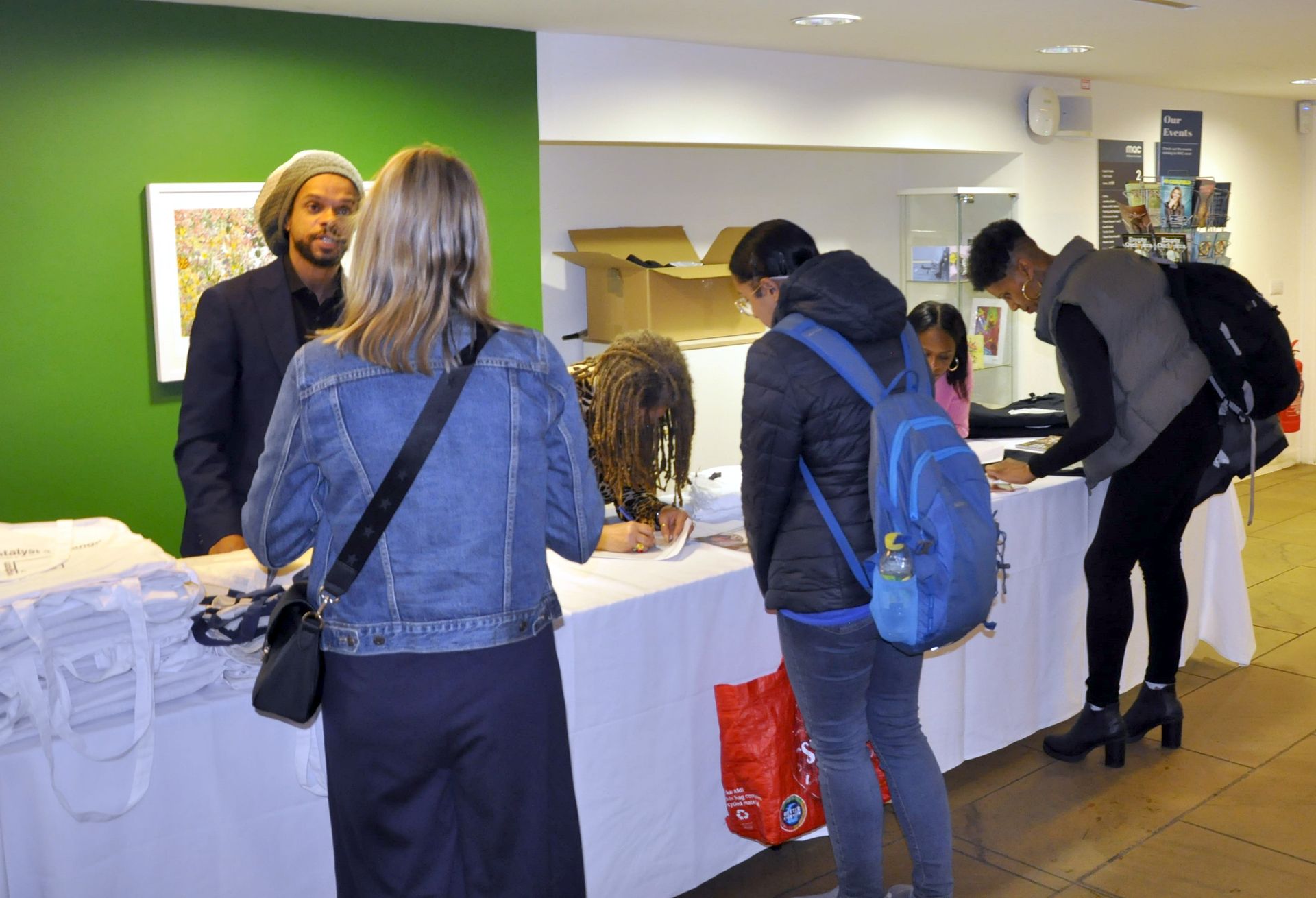 Reception Desk and Catalyst Team