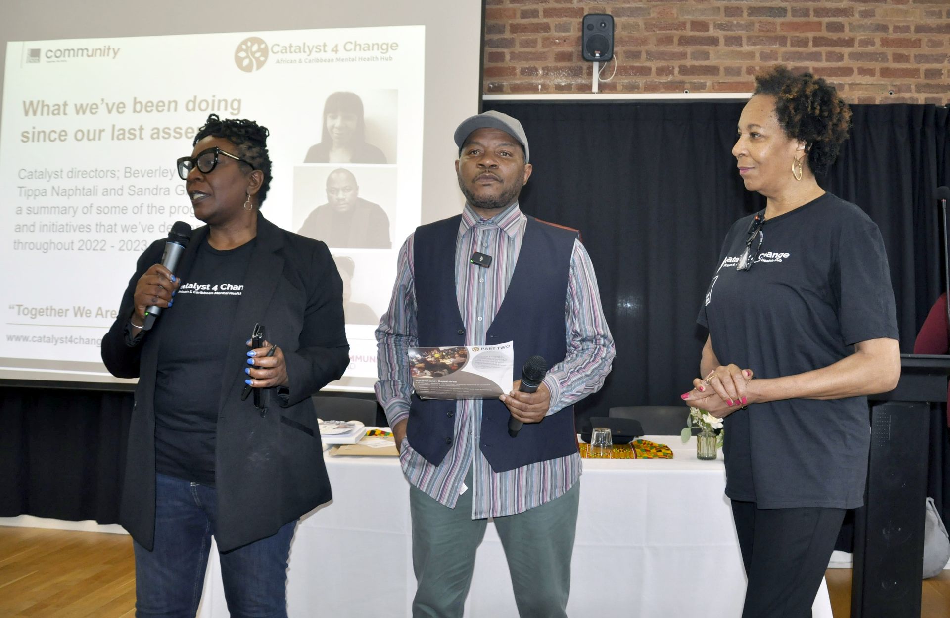 Sandra Griffiths, Tippa Naphtali and Beverley Stephens