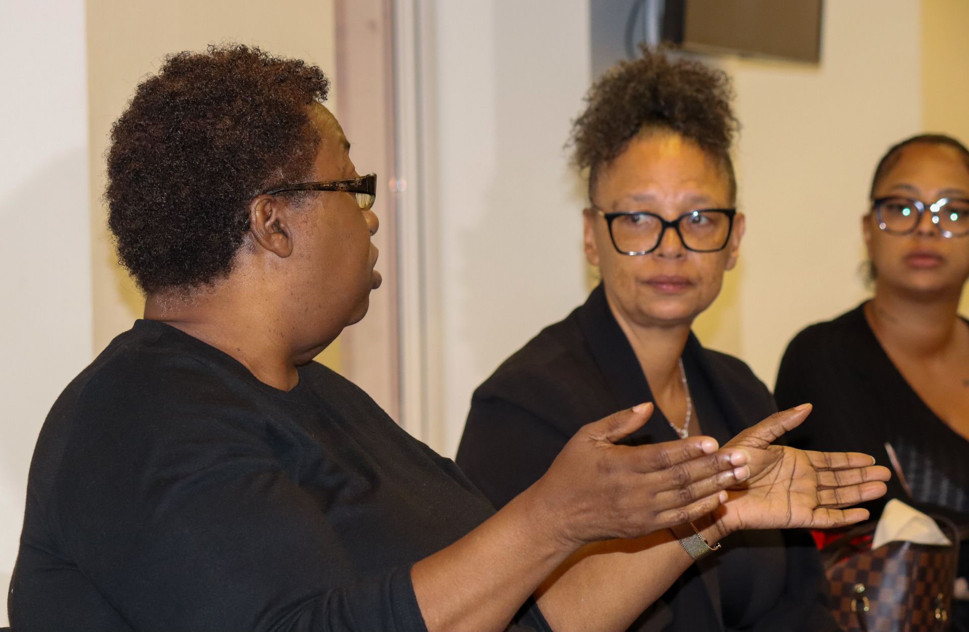 Delegates in discussions and debates