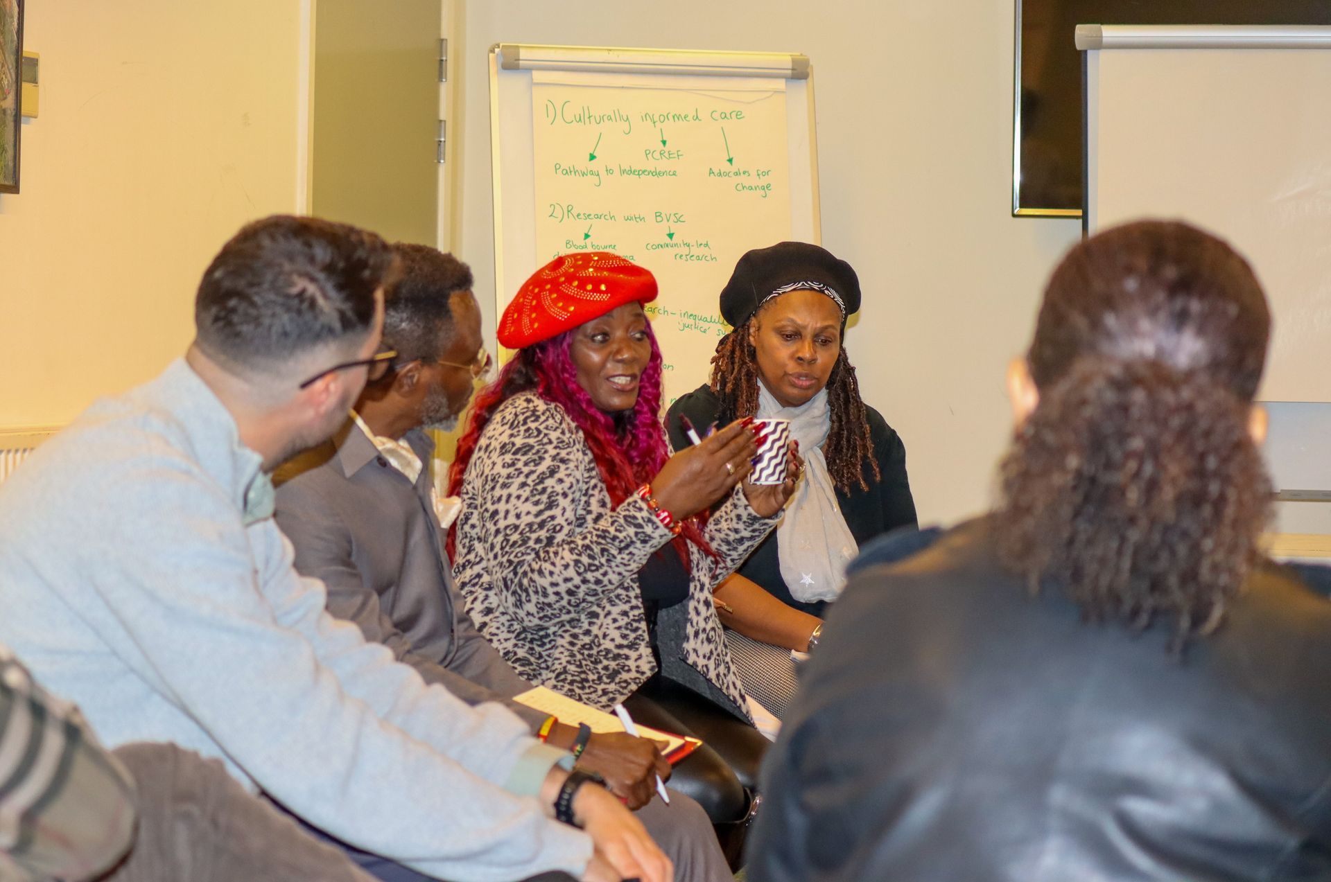 Delegates in discussions and debates