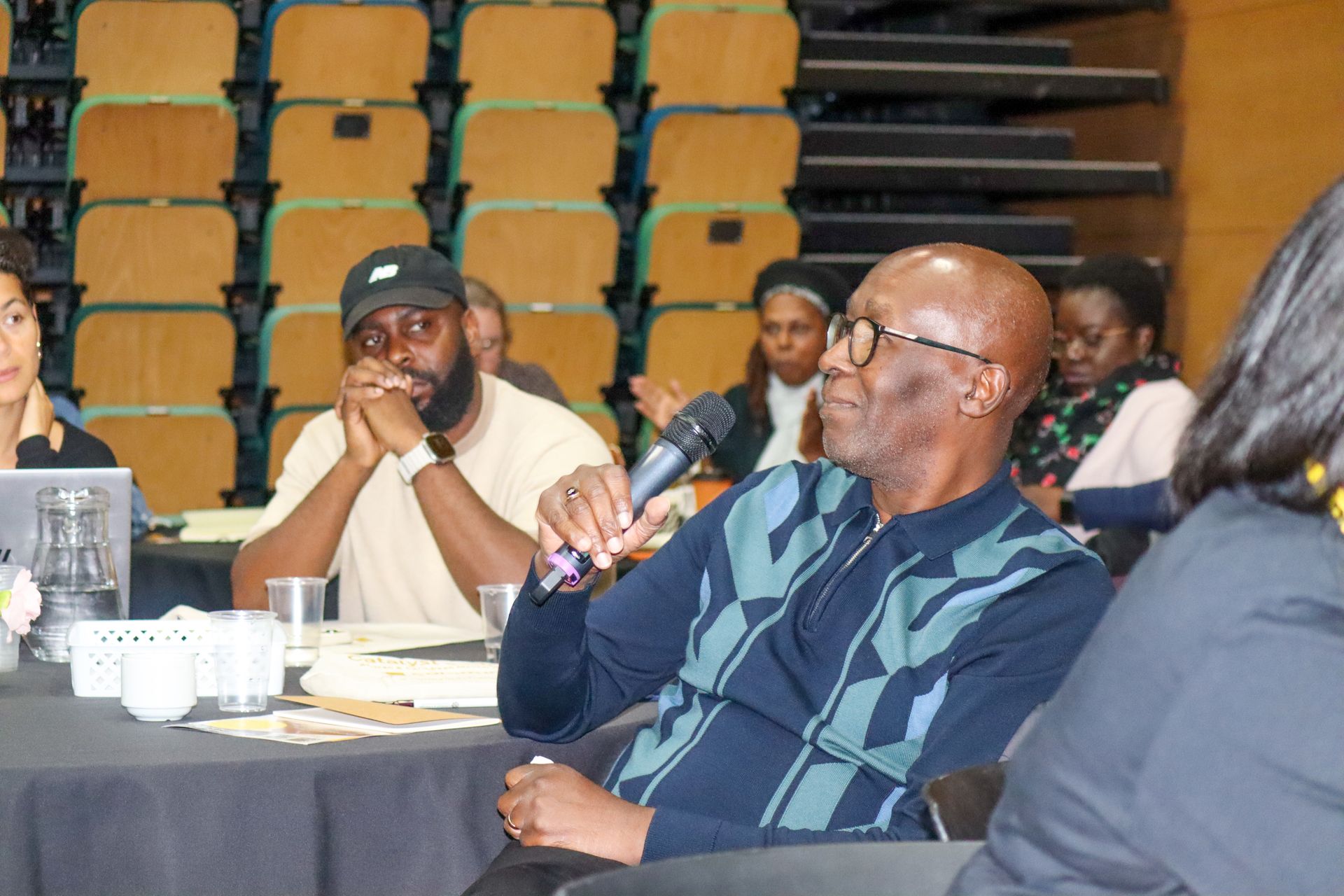 Delegates in discussions and debates