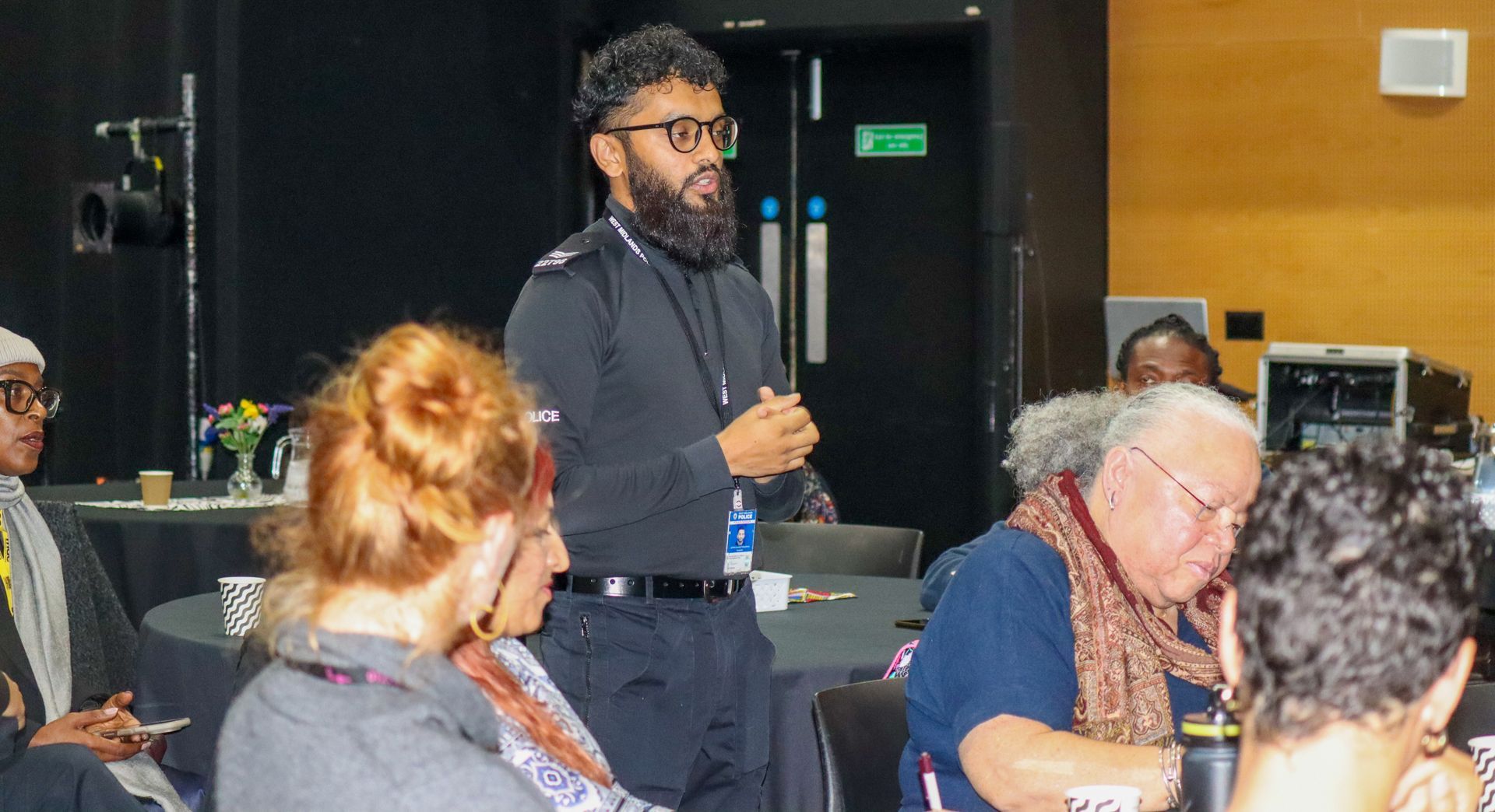 Delegates in discussions and debates
