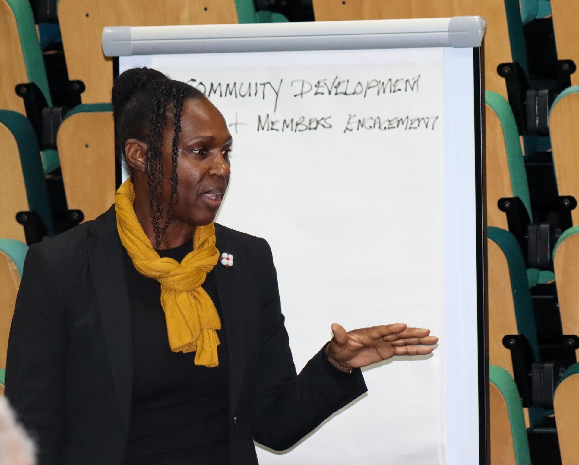 Delegates in discussions and debates