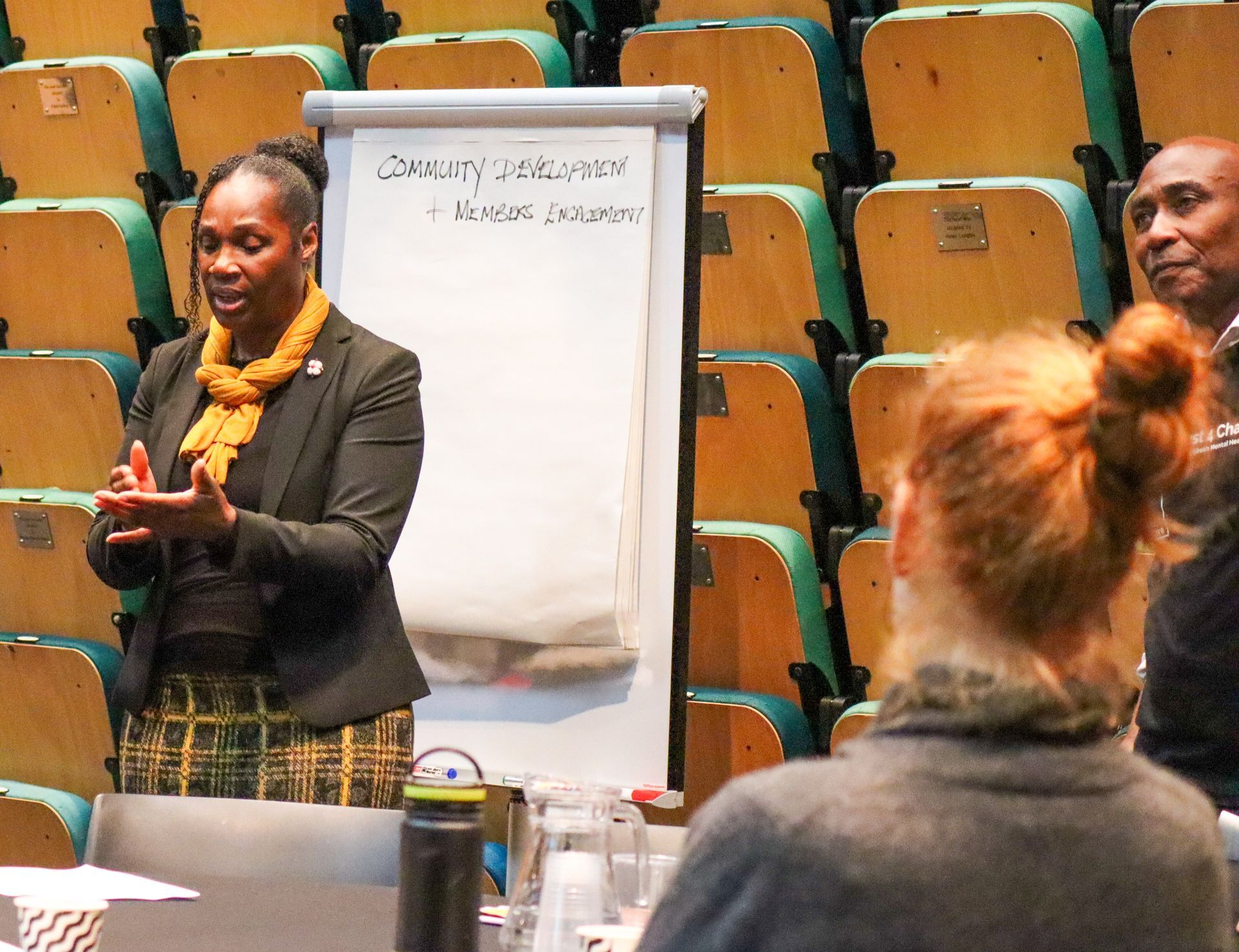 Delegates in discussions and debates