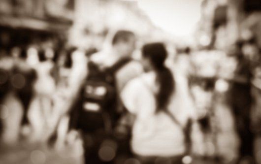 People in a crowded street