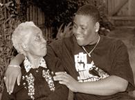 Oluseni Lewis and Grandmother