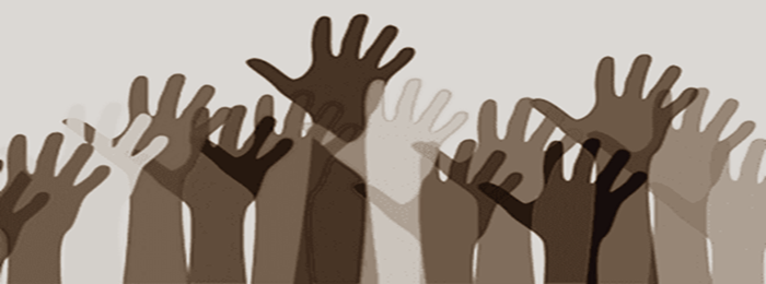 hands up in the air