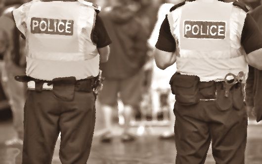 Police in High Viz jackets
