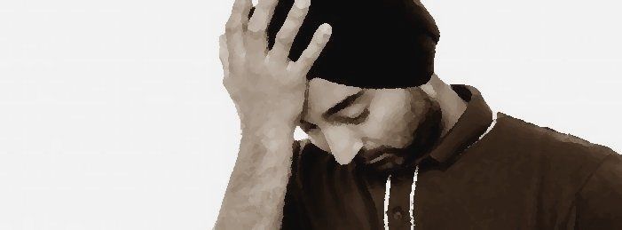 depressed man