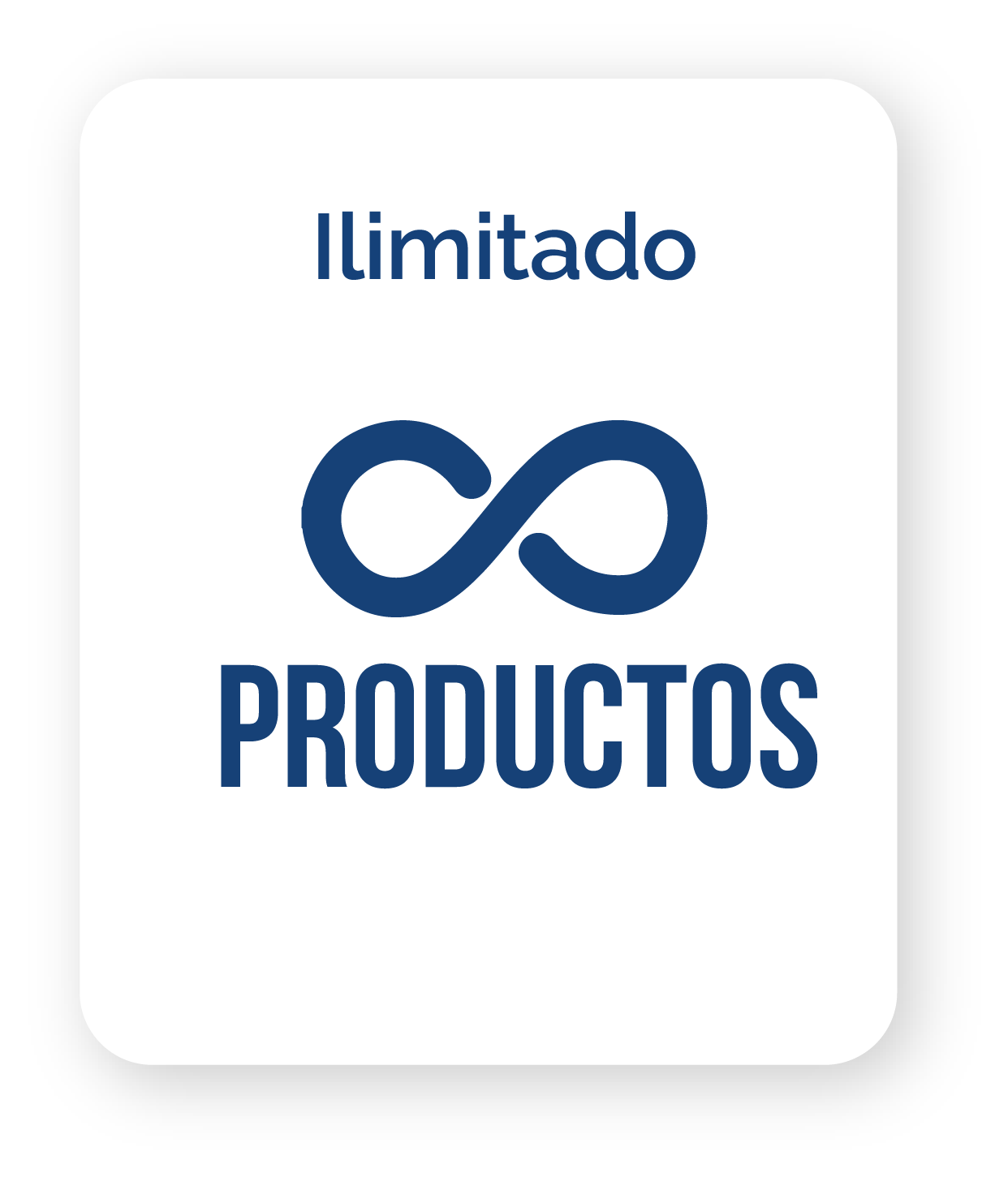 Un logotipo para productos con un símbolo de infinito