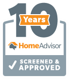 10 Years HomeAdvisor Screened & Approved