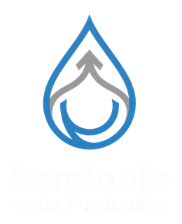 Blue water droplet with gray arrow, "Soñola Water Purification" text.