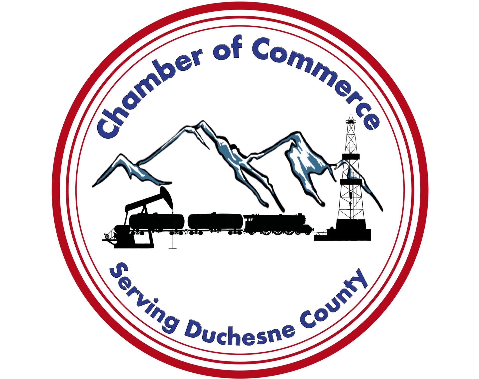 The logo for the chamber of commerce in duchesne county