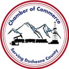 The logo for the chamber of commerce in duchesne county