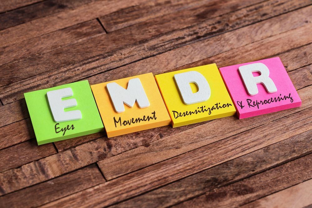 Colorful Square Papers With Word EMDR — EMDR Therapy in Kincumber, NSW