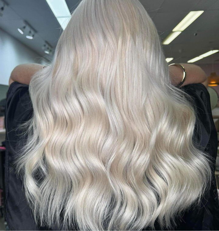 A Woman With Long Blonde Hair — The Hair Boutique Co In Varsity Lakes, QLD