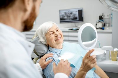 Elderly Woman Smiling — Murfreesboro, TN — Fortress Dental